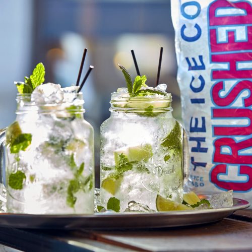 A classic Mojito cocktail with The Ice Co Crushed Ice.