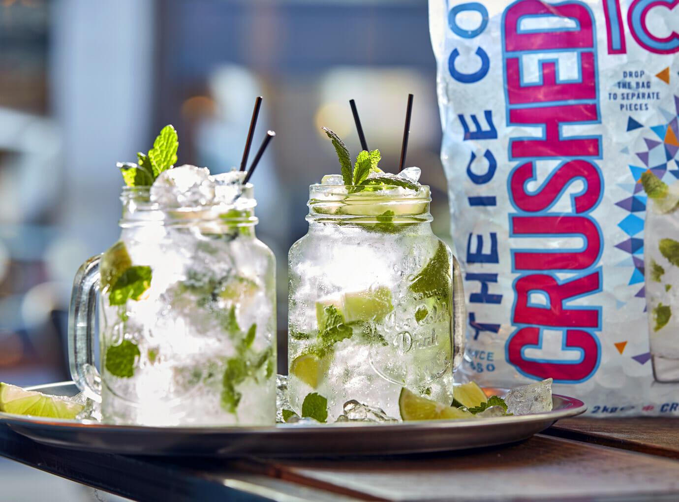 A classic Mojito cocktail with The Ice Co Crushed Ice.