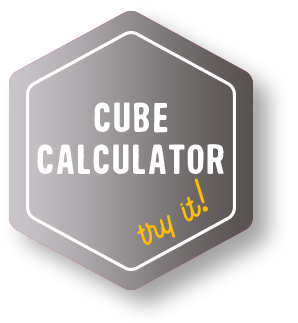 cube calculator silver button