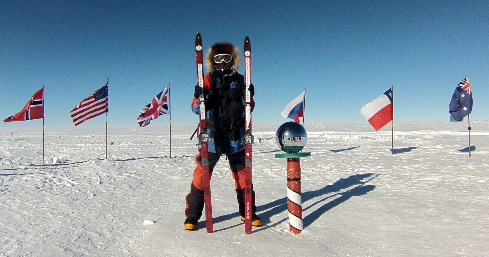 Paula Reid Ski's to the South Pole