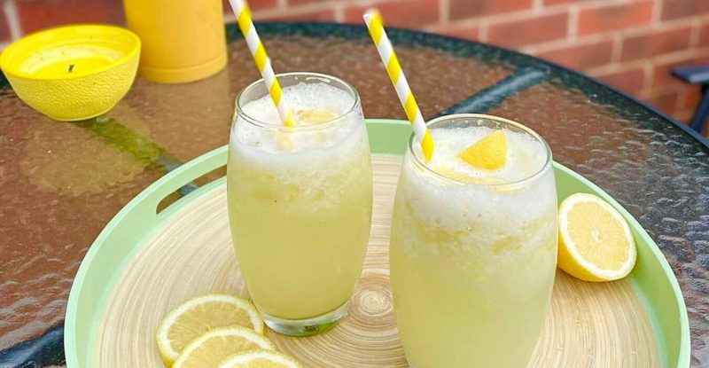 Homemade Frozen Lemonade The Ice Co Slushy Drinks Summer