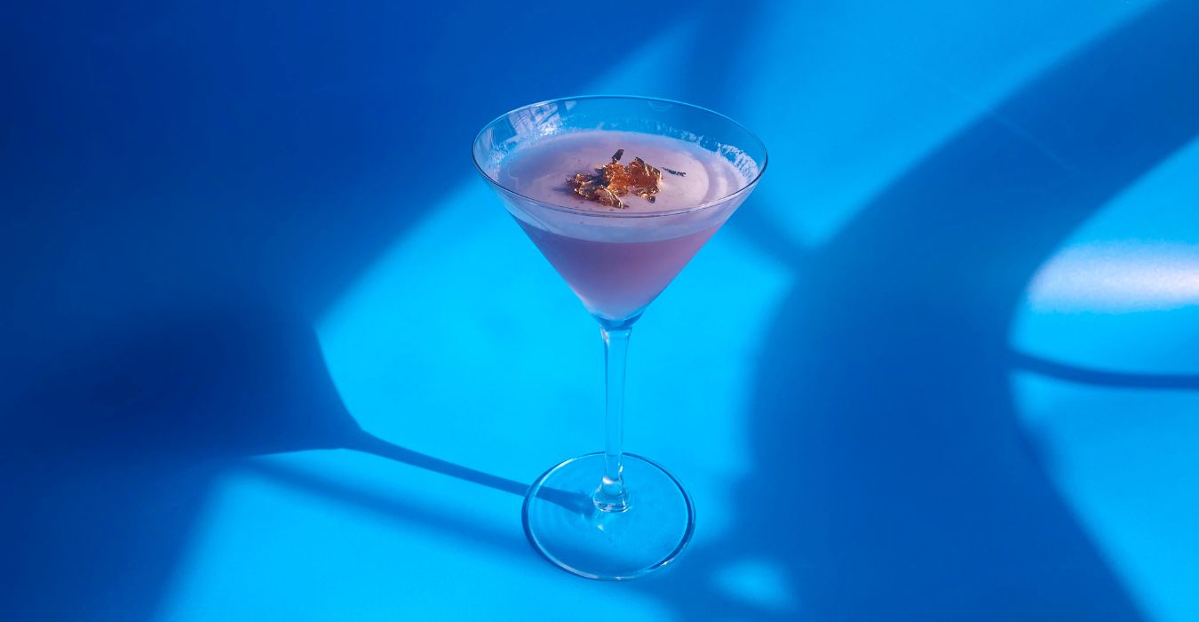The King Charles Lavender Gin Martini Cocktail