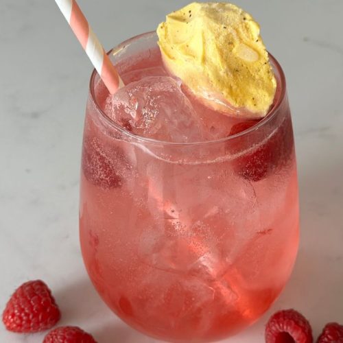 raspberry ripple vodka float