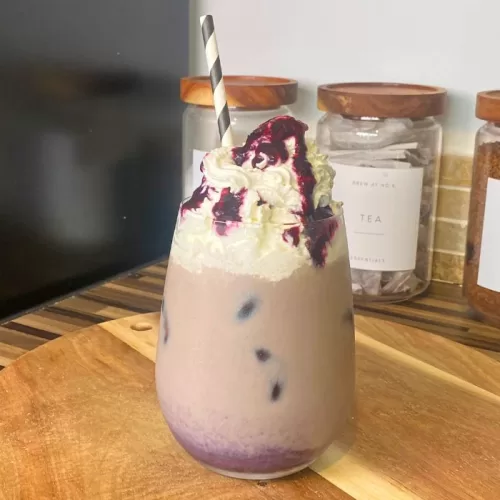 Blueberry iced latte recipe