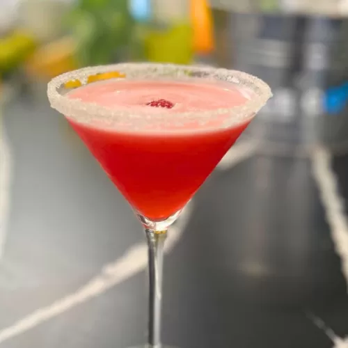 strawberry limoncello martini