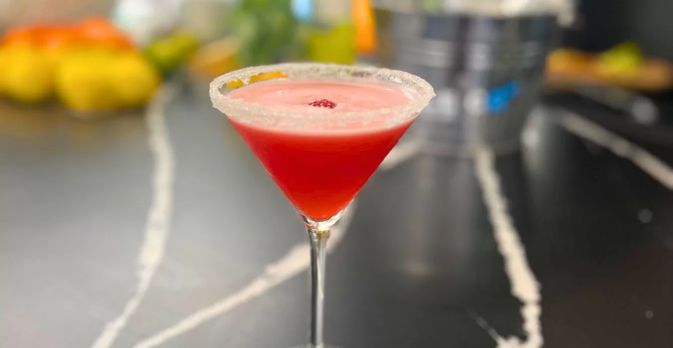 strawberry limoncello martini