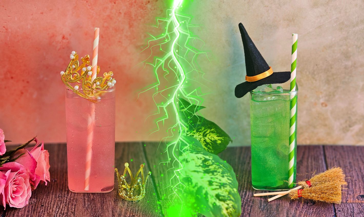 wicked cocktails inspired by glinda and elphaba