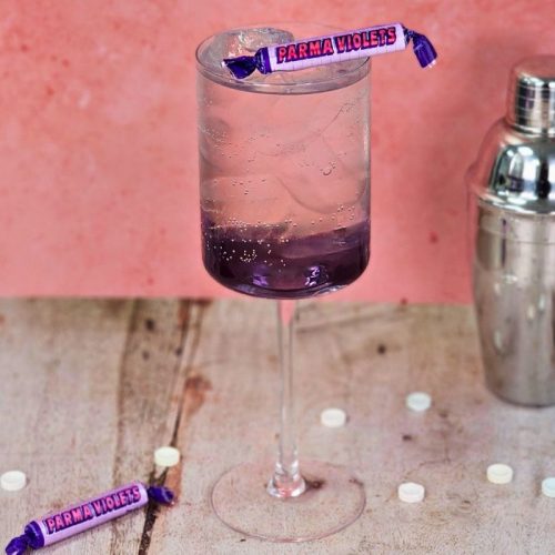 Parma violet spritz cocktail recipe valentines day