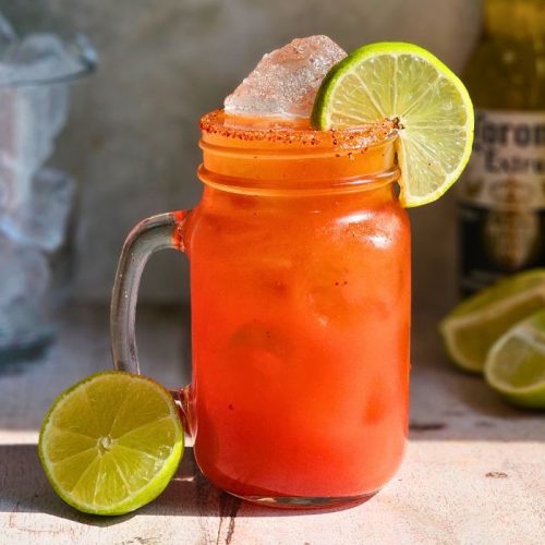 Michelada beer cocktail recipe by the ice co