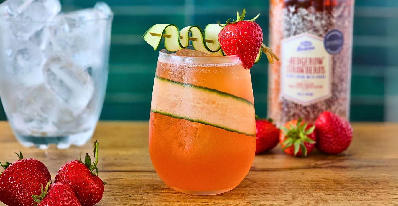 Hedgerow Strawberry Cucumber Vodka Margarita
