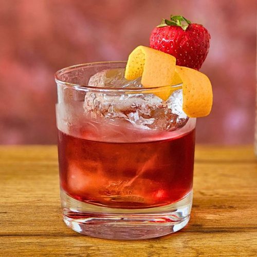 Hedgerow Strawberry Vodka Negroni