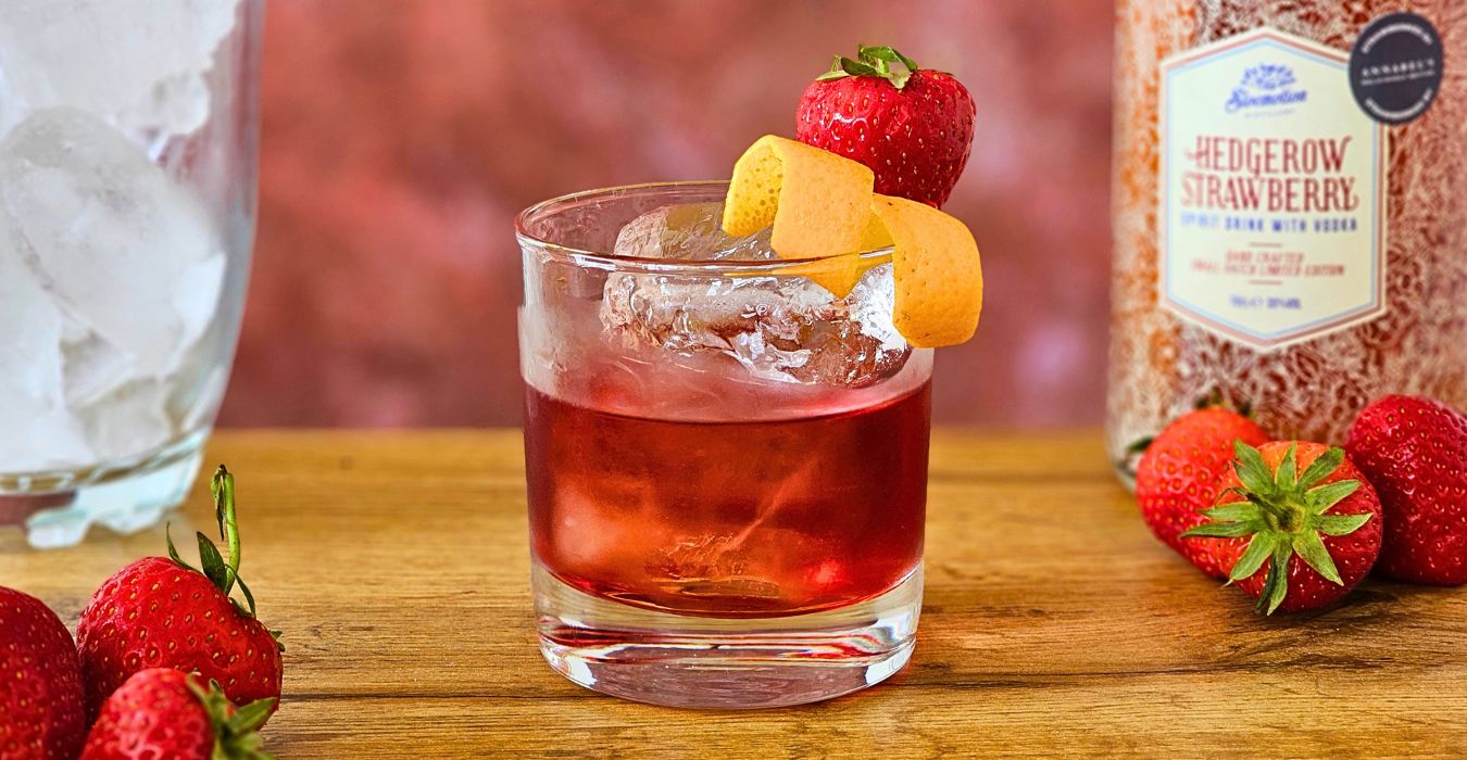 Hedgerow Strawberry Vodka Negroni