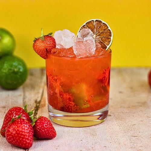 Strawberry Caipirinha Cocktail Recipe by The Ice Co
