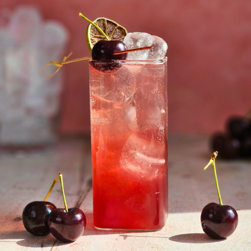 Spicy Cherry Spritz Mocktail