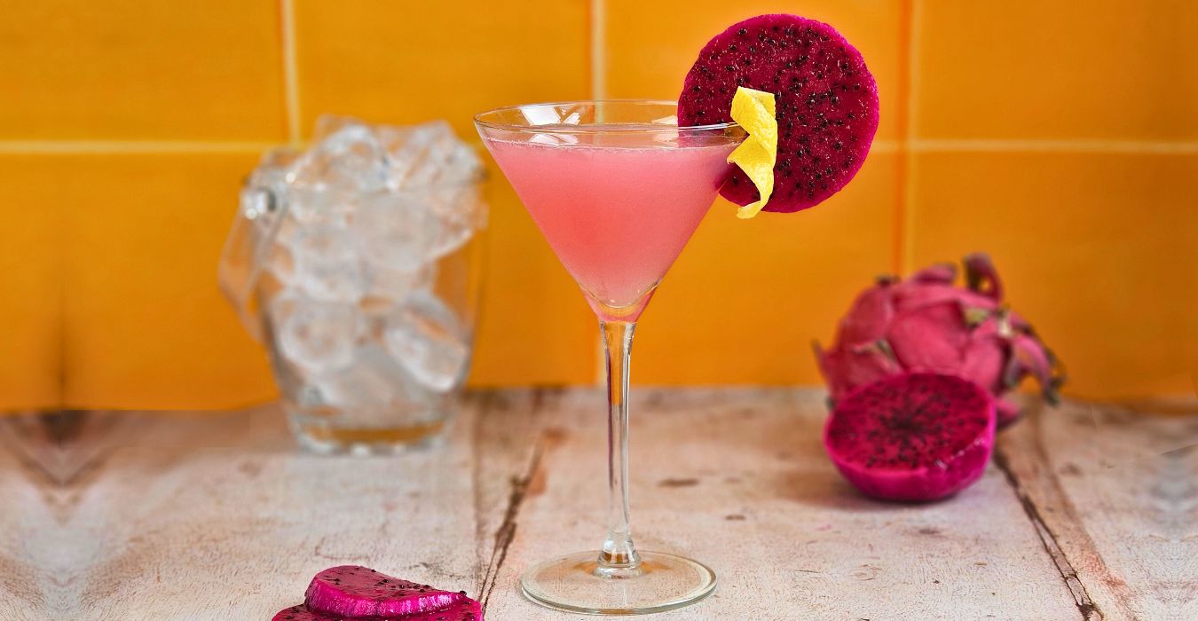 dragonfruit martini cocktail recipe by the ice co