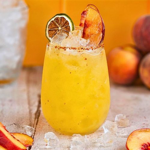 peach margarita cocktail recipe by the ice co