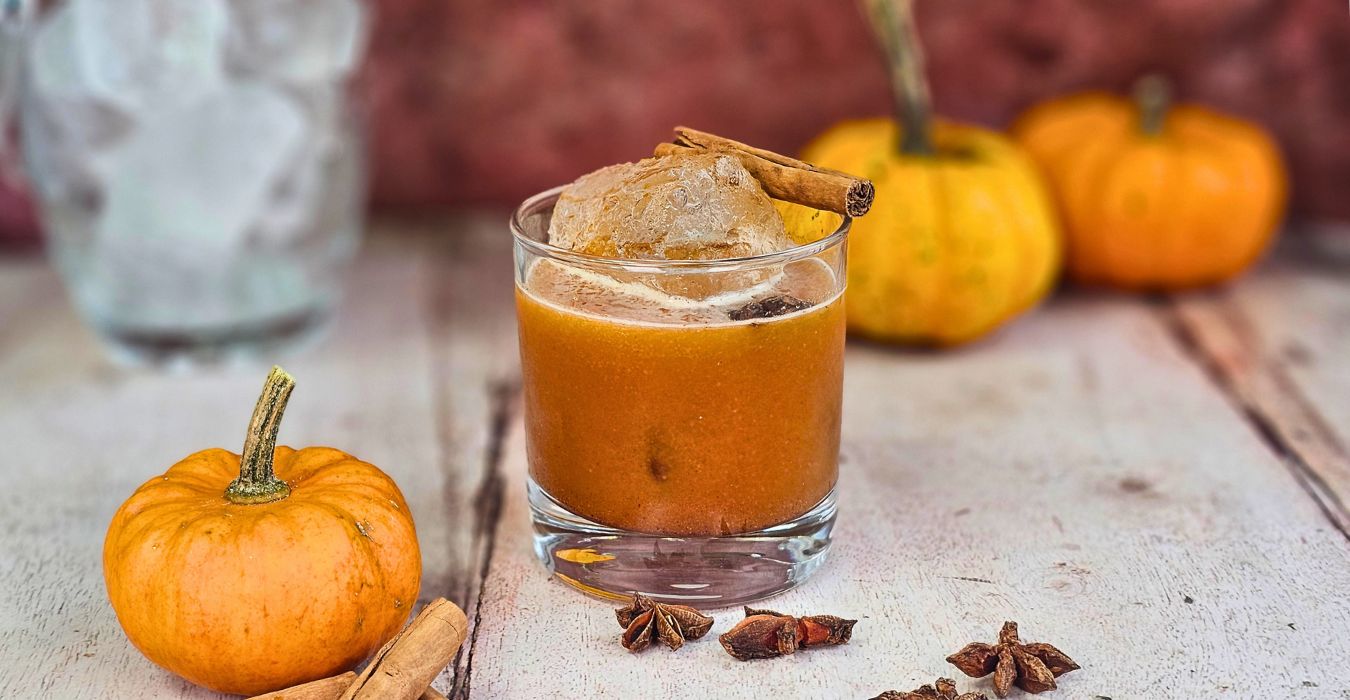 Pumpkin old fashioned cocktail recipe by The Ice Co