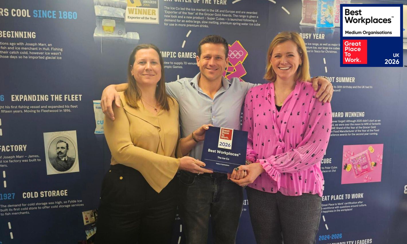 The Ice Co named one of the UK’s Best Workplaces™ 2026